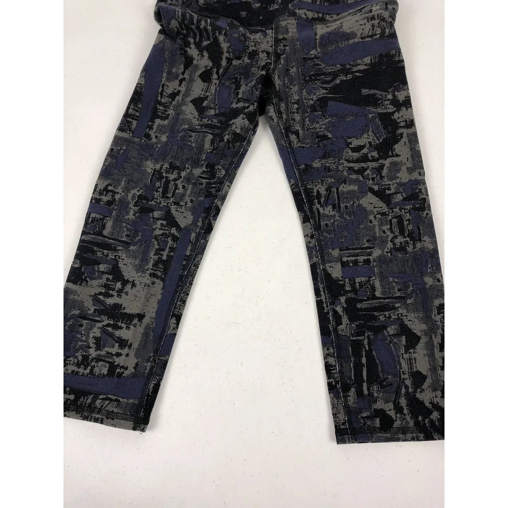 Alo Yoga Womens XS  Capris Crop Nylon Spandex Multicolor Yoga Gym Running